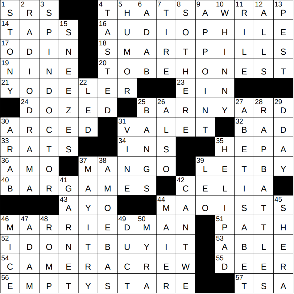 0131 25 NY Times Crossword 31 Jan 25 Friday NYXCrossword