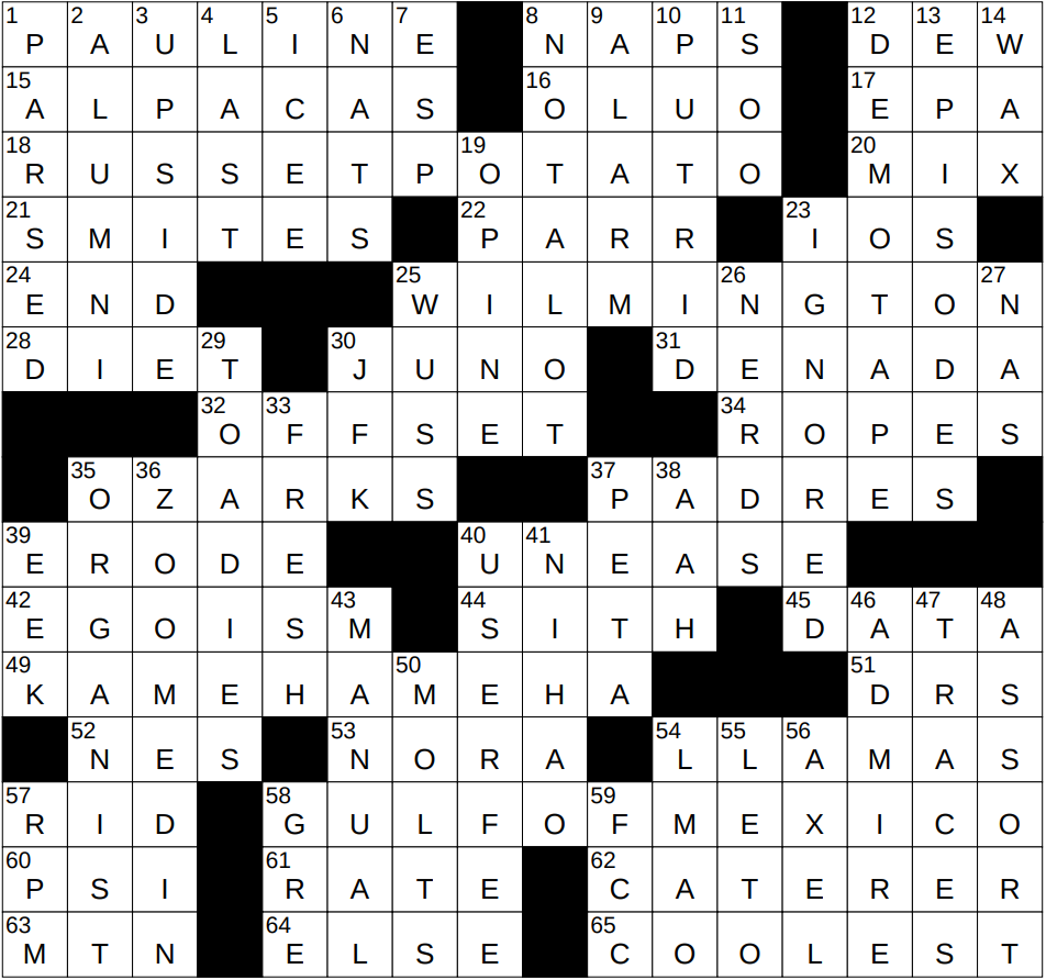 0206 25 NY Times Crossword 6 Feb 25 Thursday NYXCrossword