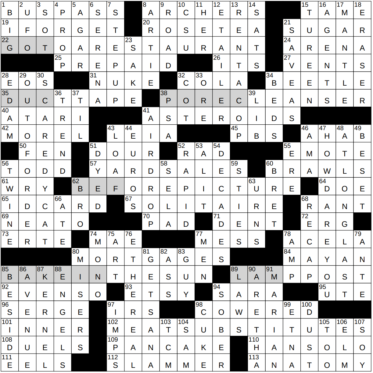 0305 23 NY Times Crossword 5 Mar 23 Sunday NYXCrossword