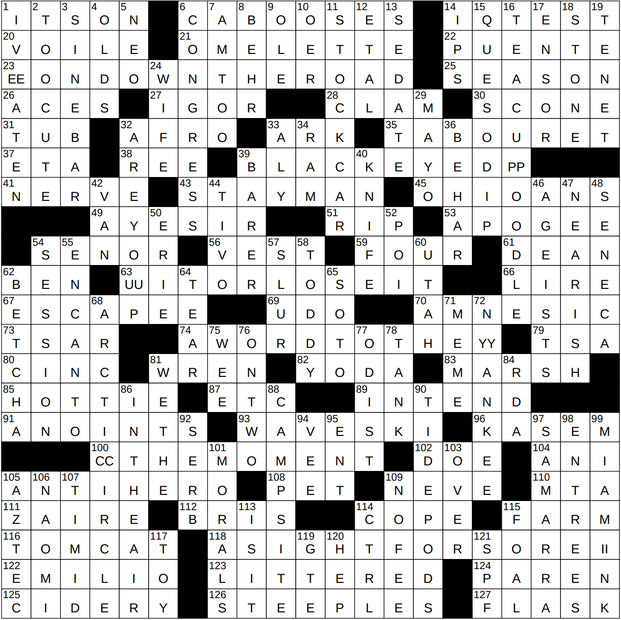 0407 24 NY Times Crossword 7 Apr 24 Sunday NYXCrossword