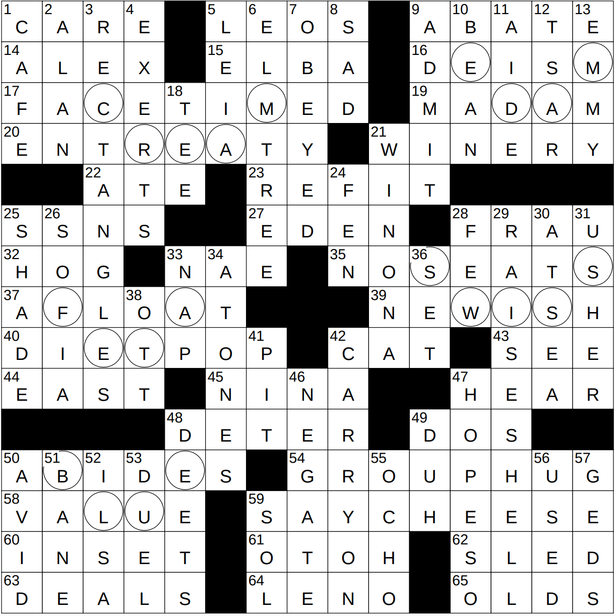 deets crossword clue