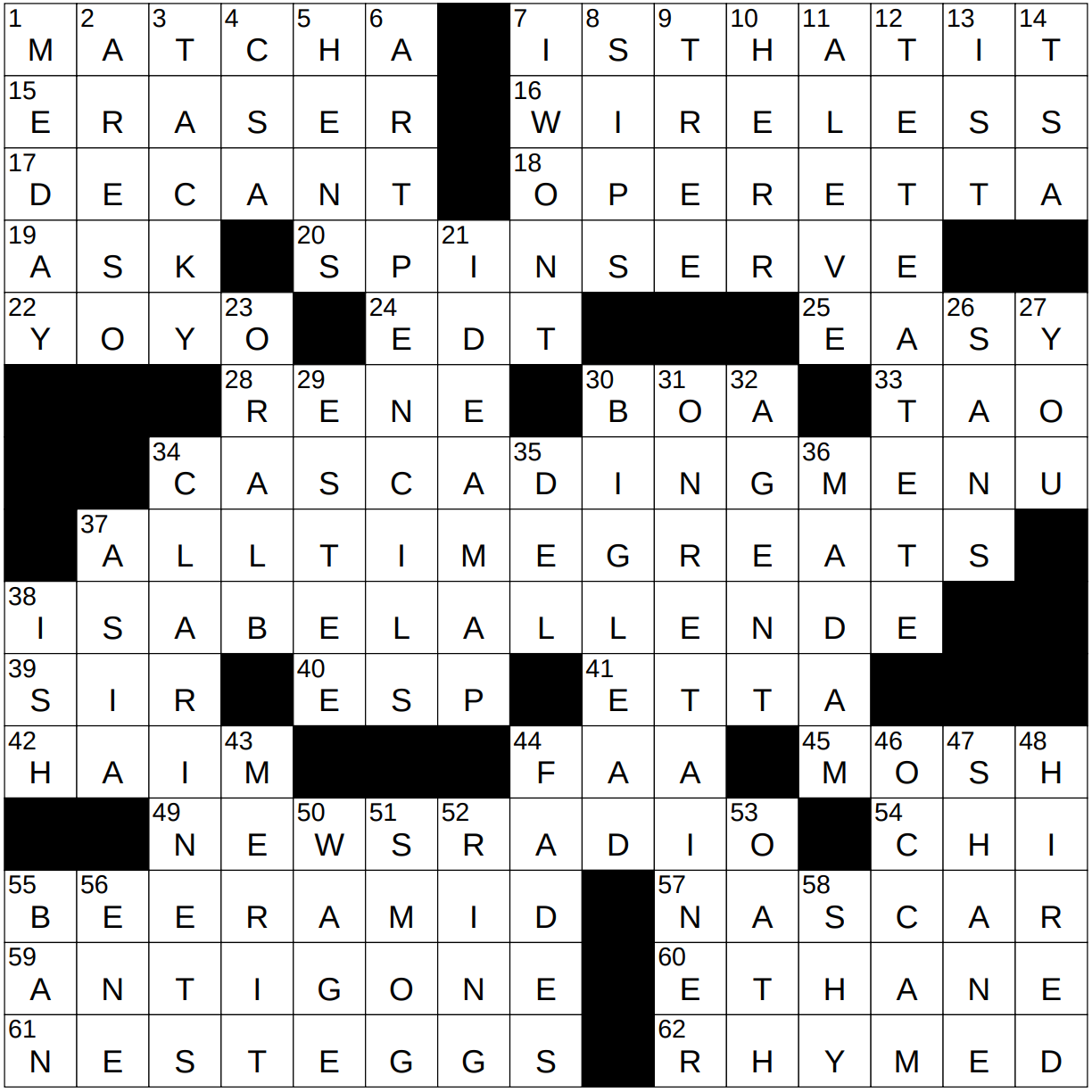 0512 23 NY Times Crossword 12 May 23 Friday NYXCrossword