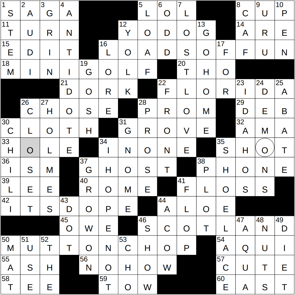 0513 24 NY Times Crossword 13 May 24 Monday NYXCrossword