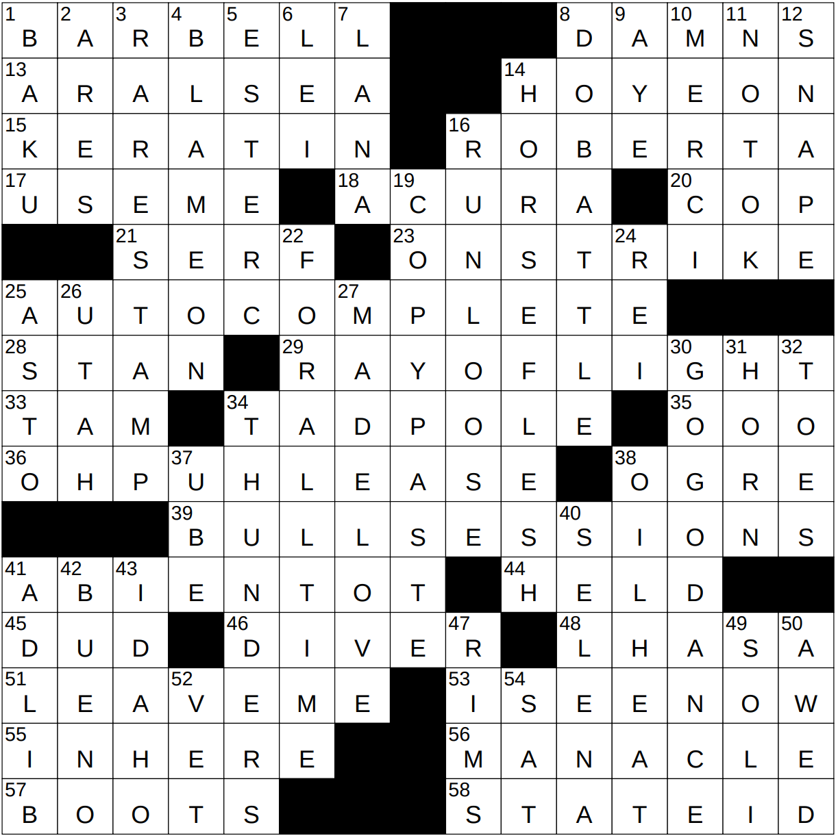 0617 23 NY Times Crossword 17 Jun 23 Saturday NYXCrossword