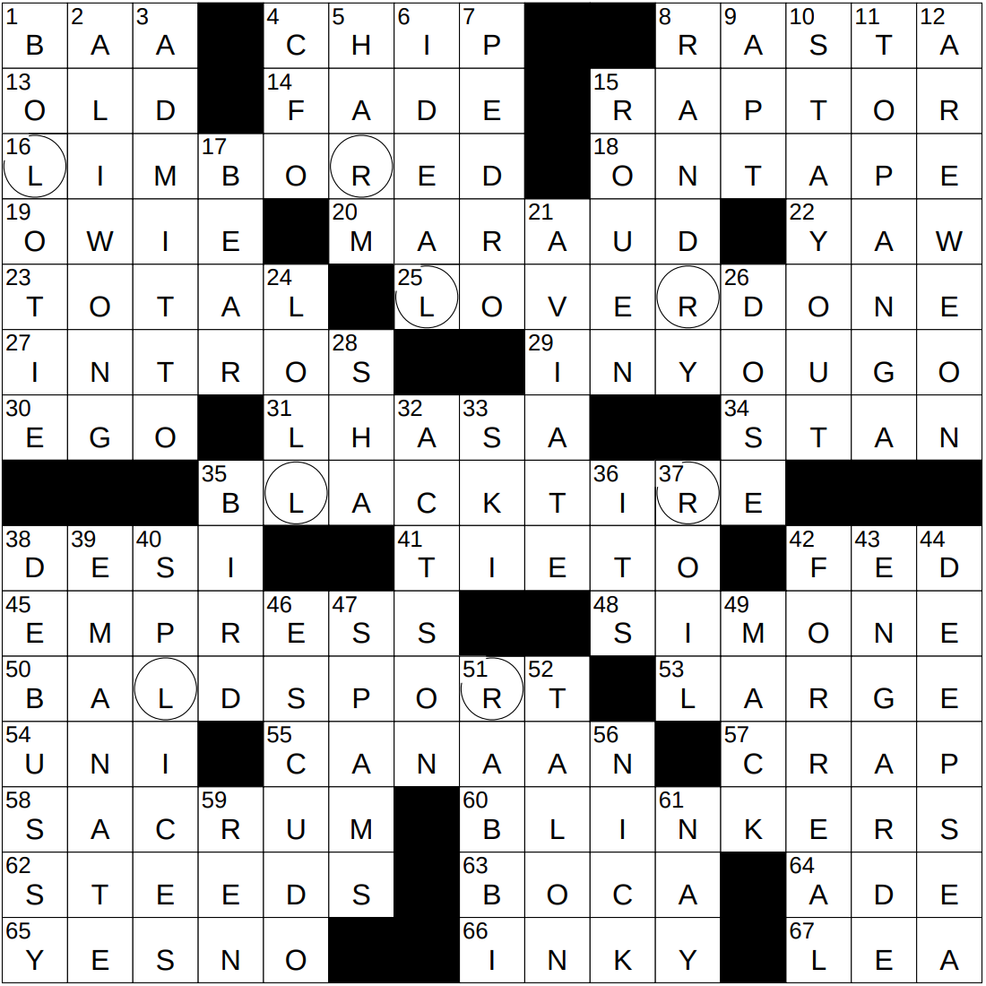 0703 25 NY Times Crossword 3 Jul 25 Thursday NYXCrossword