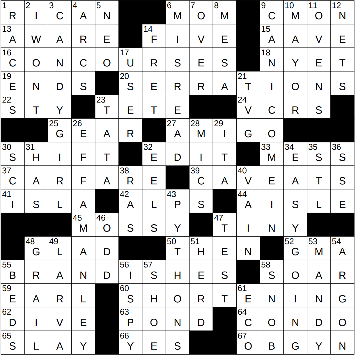 0817 23 NY Times Crossword 17 Aug 23 Thursday NYXCrossword