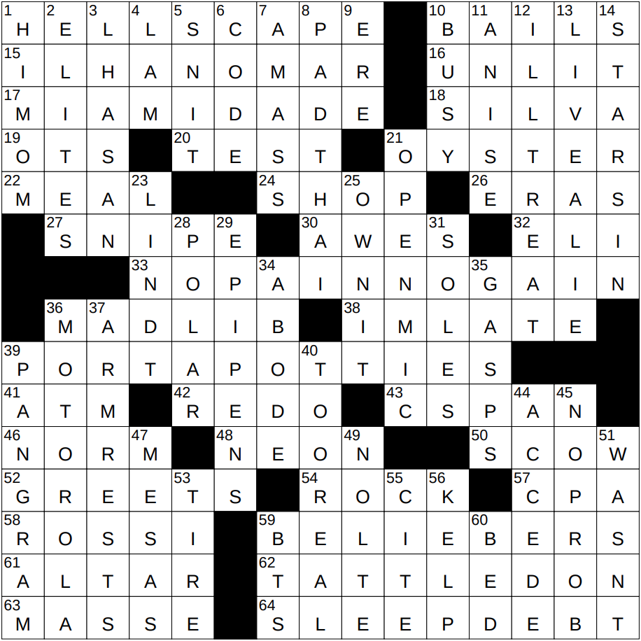 0825 23 NY Times Crossword 25 Aug 23 Friday NYXCrossword