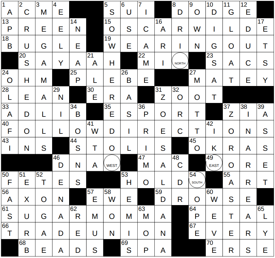 0829 24 NY Times Crossword 29 Aug 24 Thursday NYXCrossword