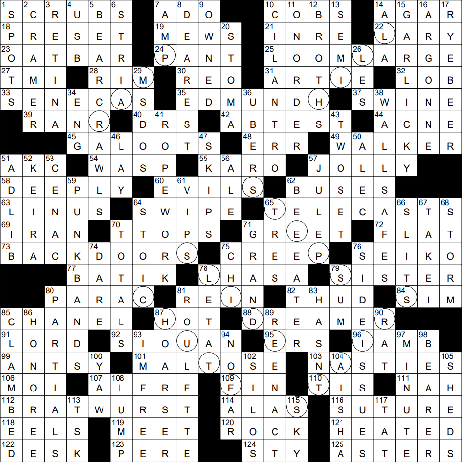 0904 22 NY Times Crossword 4 Sep 22 Sunday NYXCrossword