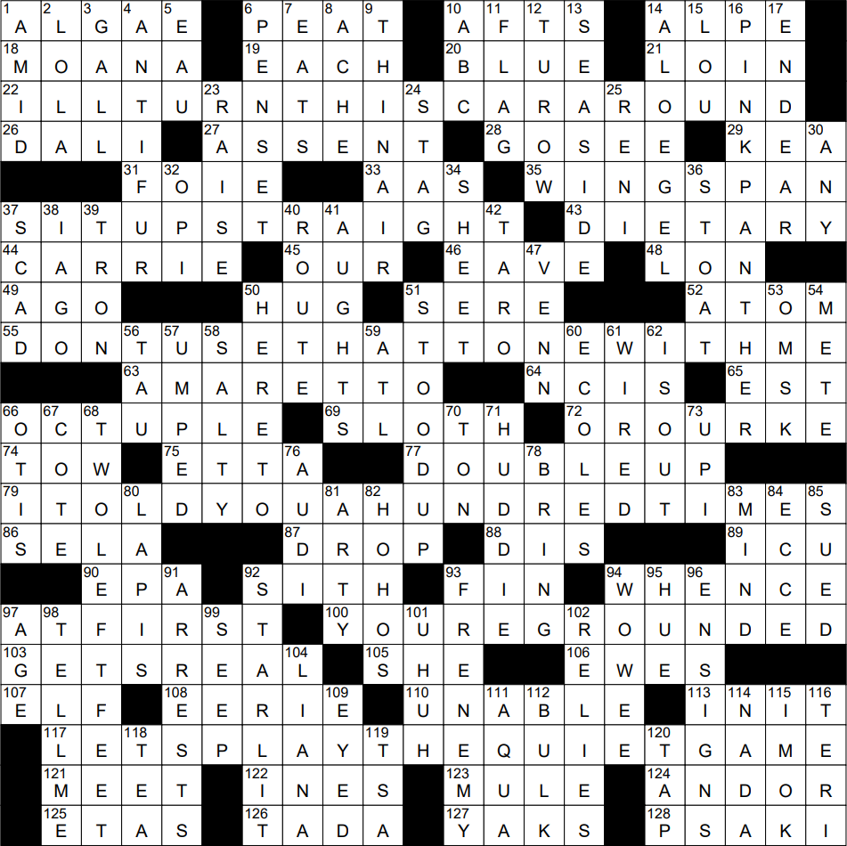 0918 22 NY Times Crossword 18 Sep 22 Sunday NYXCrossword