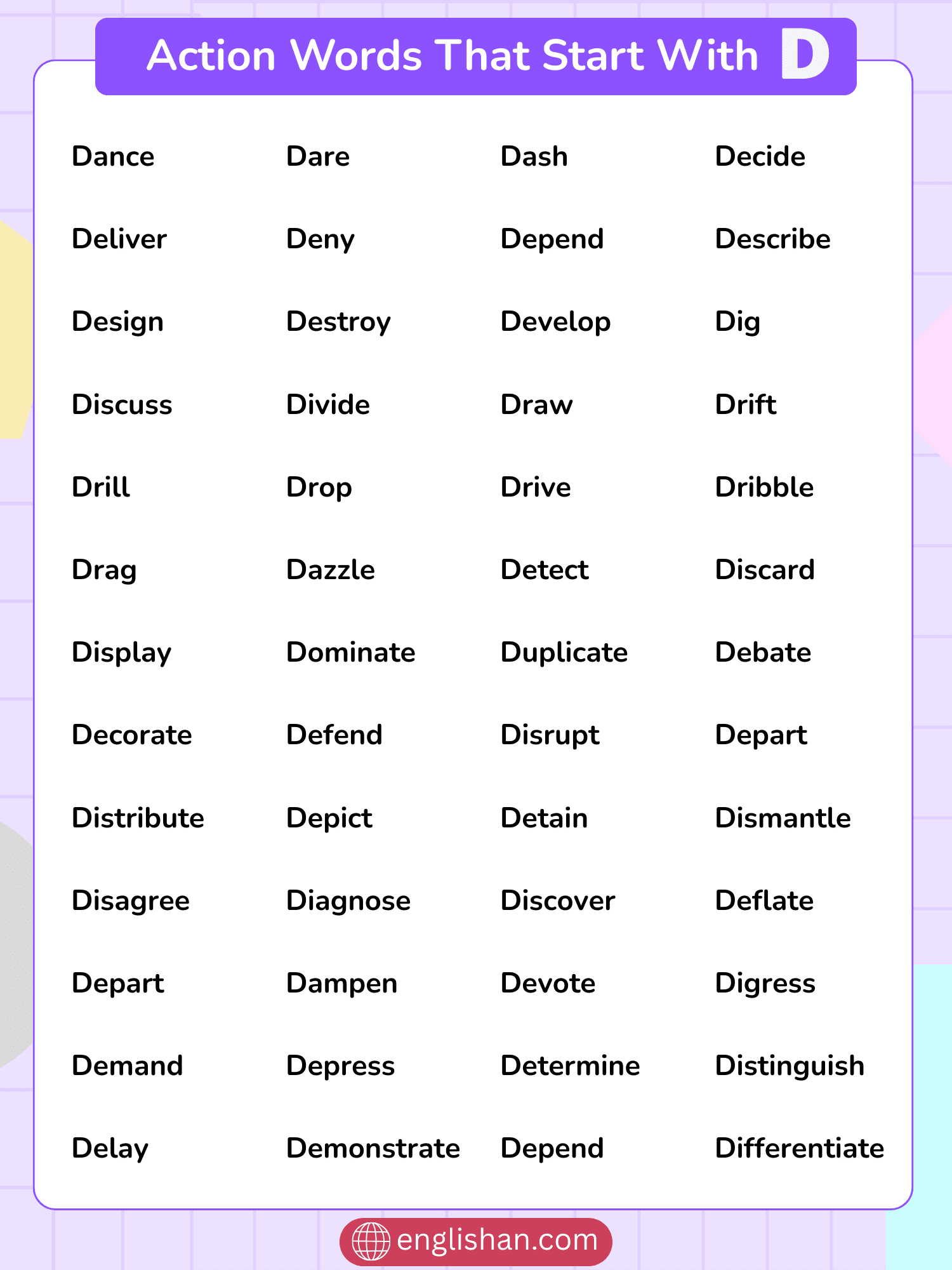 verbs that start with ad
