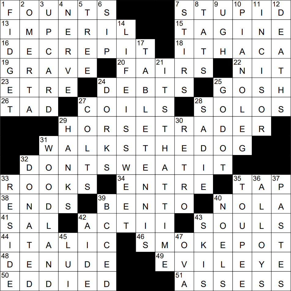 1104 23 NY Times Crossword 4 Nov 23 Saturday NYXCrossword