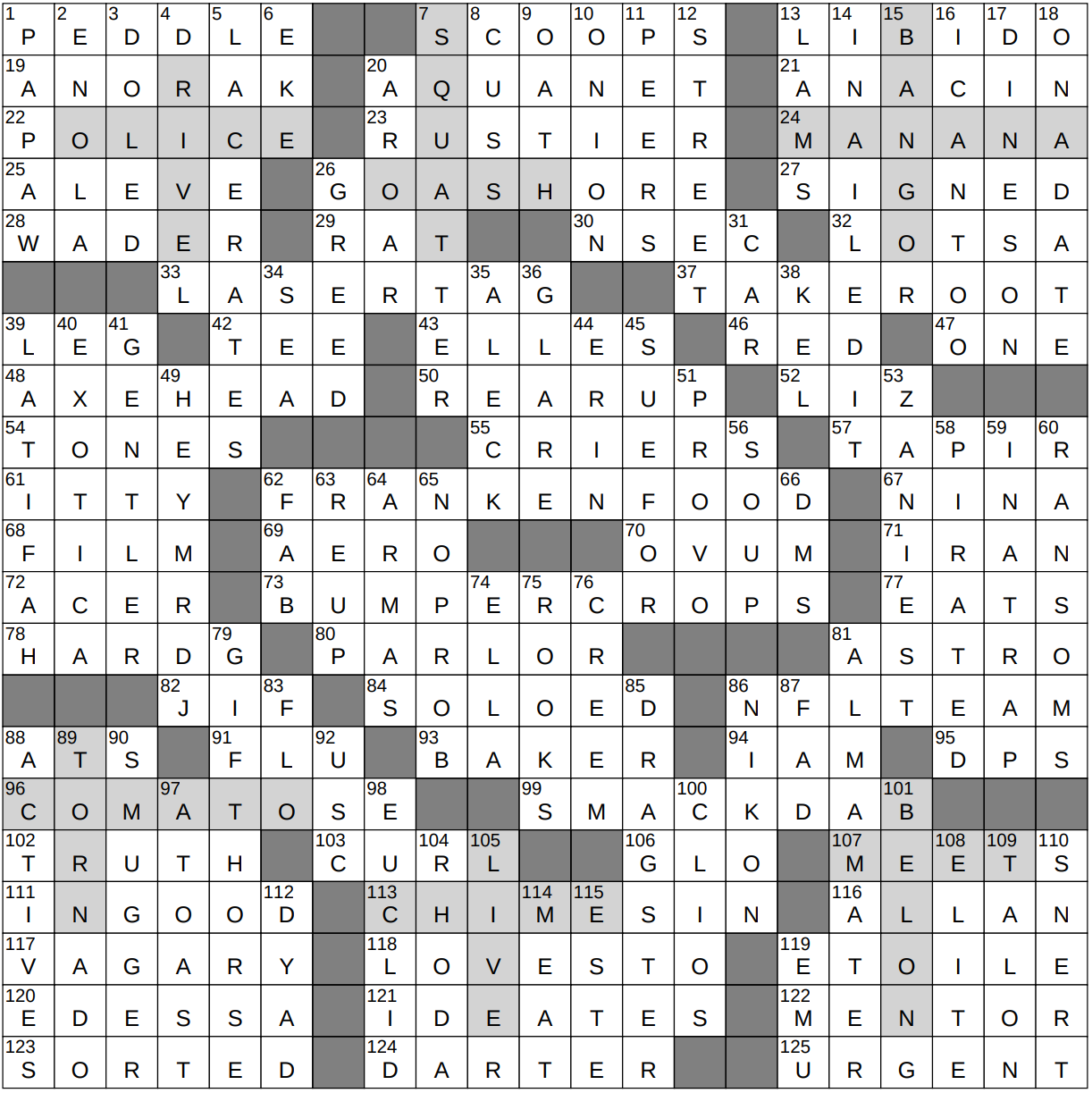 smack nyt crossword 4 letters