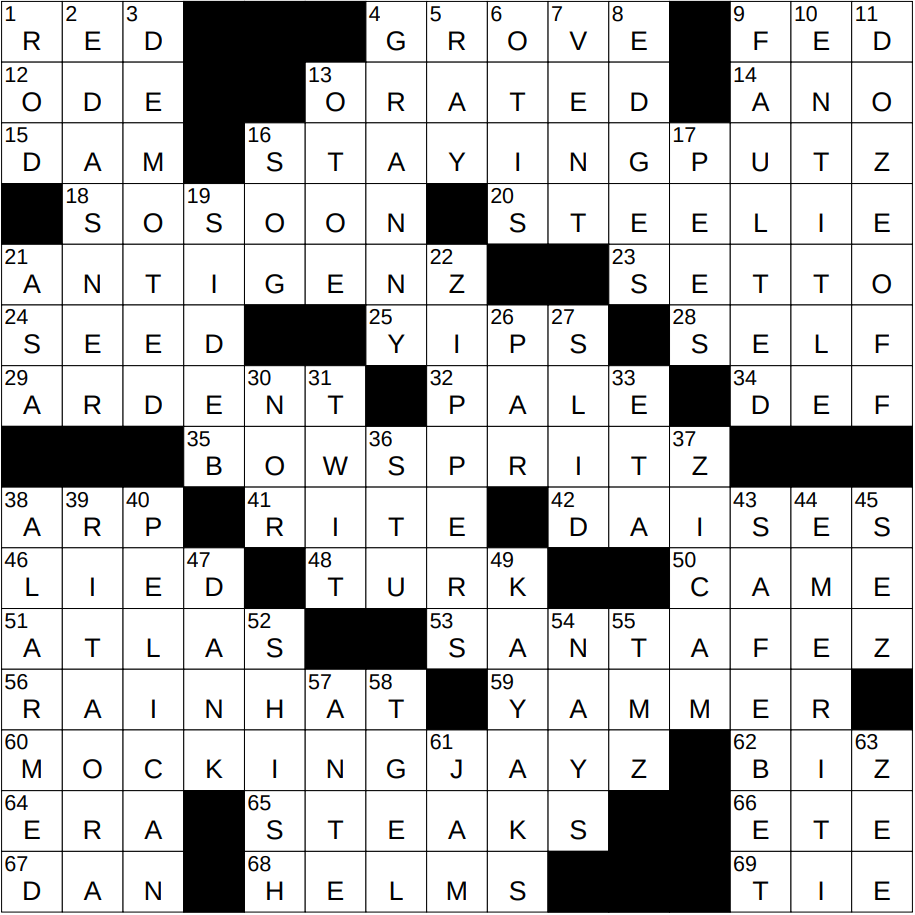 1115 23 NY Times Crossword 15 Nov 23 Wednesday NYXCrossword