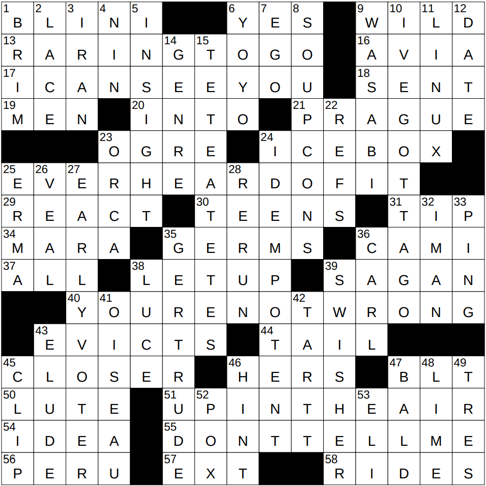1115 24 NY Times Crossword 15 Nov 24 Friday NYXCrossword