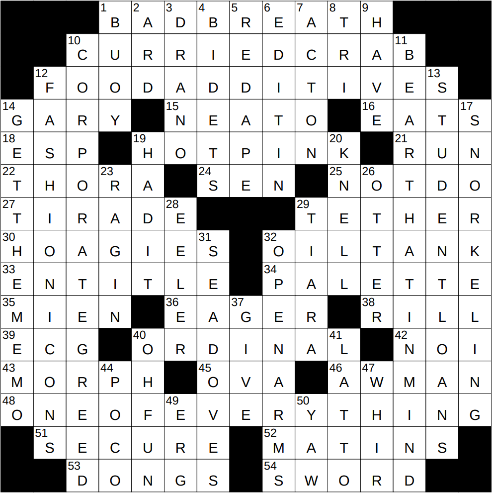 striking crossword puzzle clue