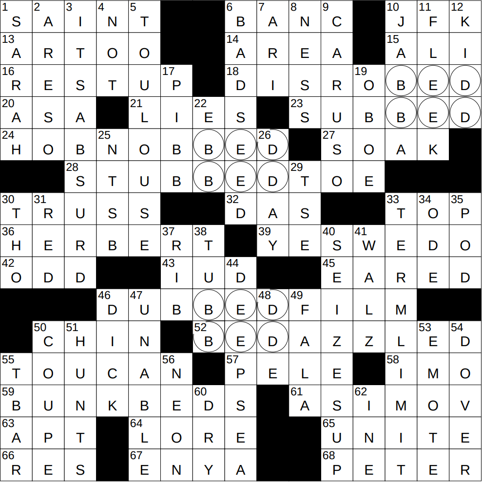 1215 25 NY Times Crossword 15 Dec 25 Monday NYXCrossword