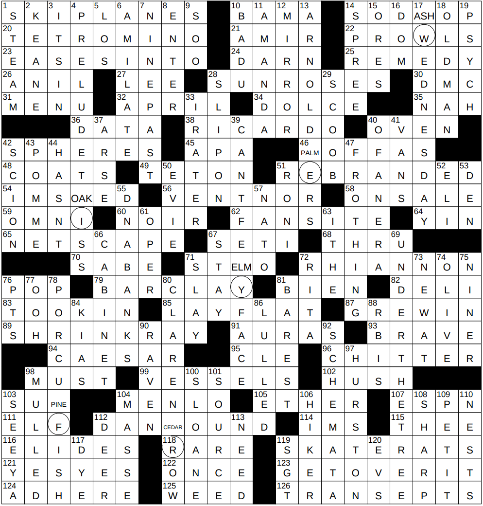 1221 25 NY Times Crossword 21 Dec 25 Sunday NYXCrossword