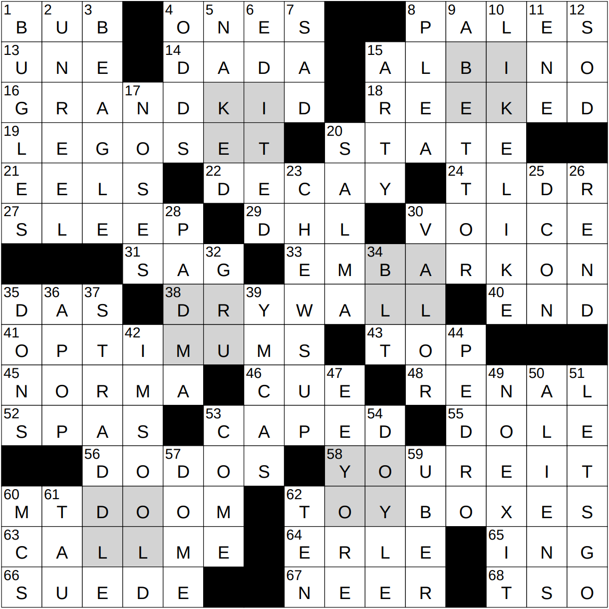 1226 23 NY Times Crossword 26 Dec 23 Tuesday NYXCrossword