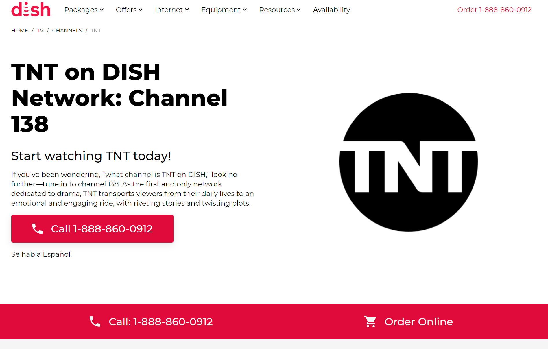 2024 TNT Dish Channel List