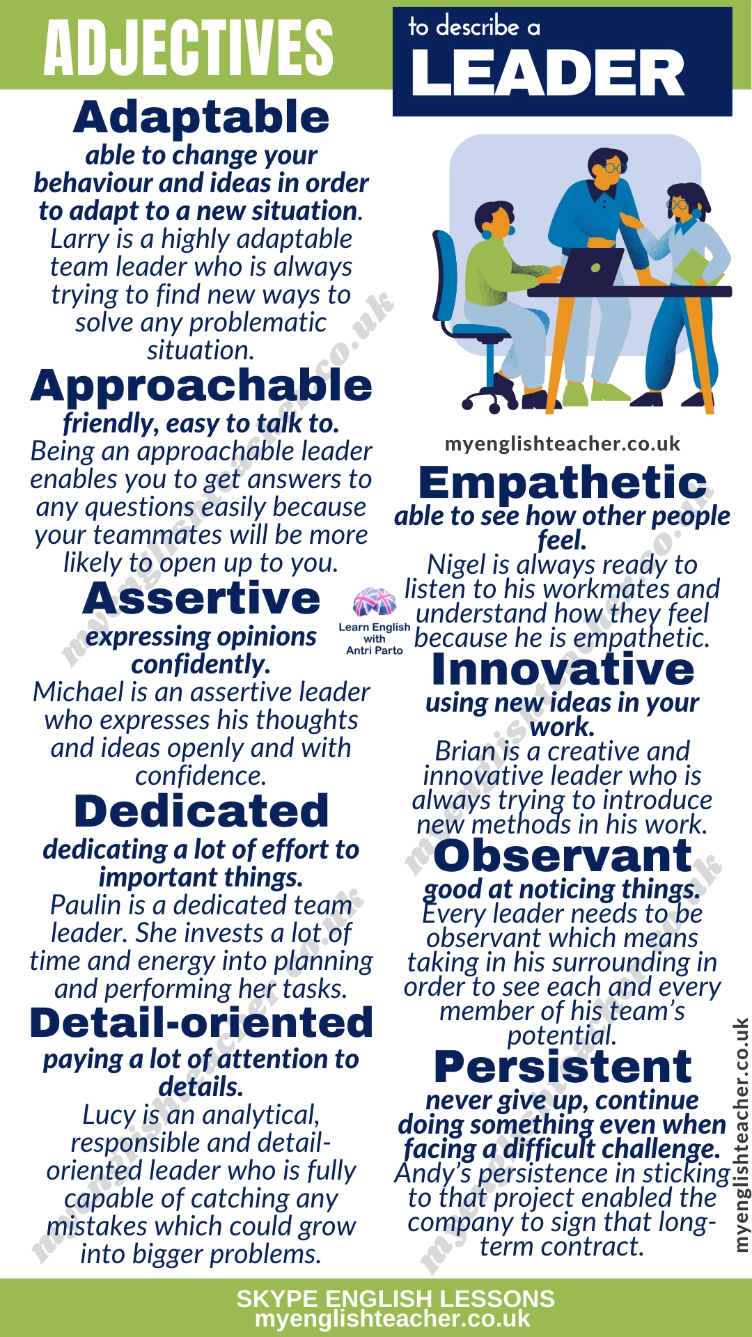 24 Adjectives To Describe A Leader My Lingua Academy