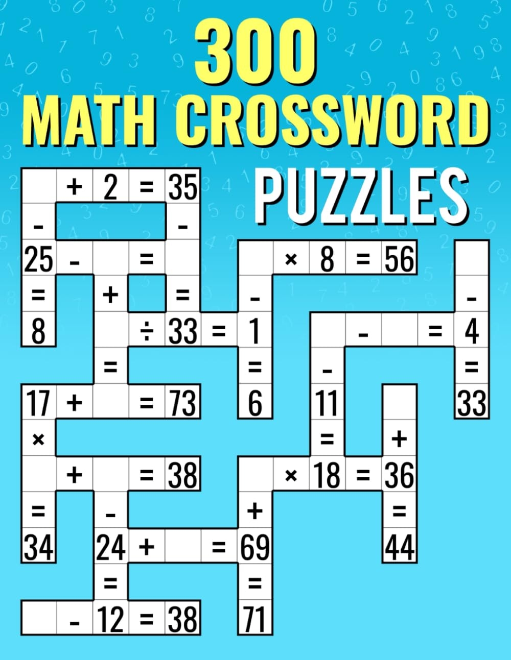 300 Math CrossWord Puzzles Addition Subtraction Peru Ubuy