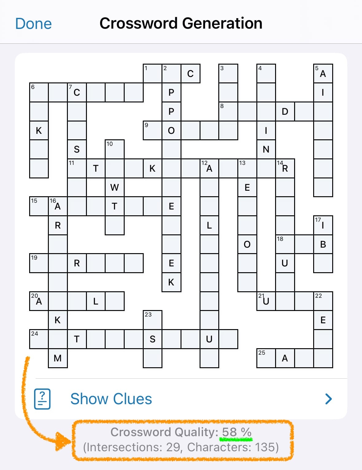 create crossword puzzle