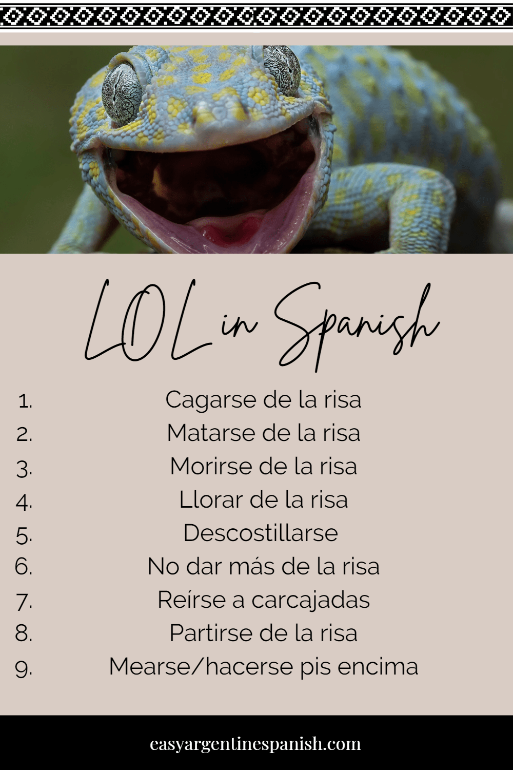 9 Unique Spanish Words For Funny To Make You Giggle Easy Argentine Spanish