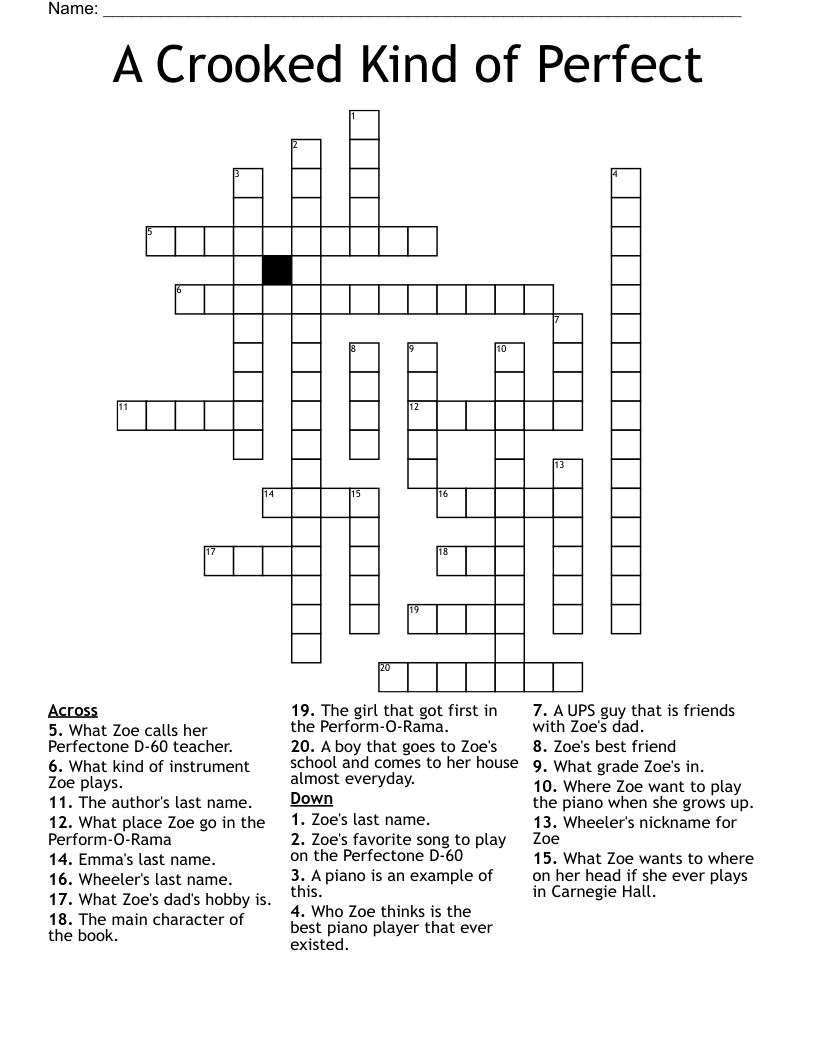 perfect crossword puzzle clue perfect crossword puzzle clue