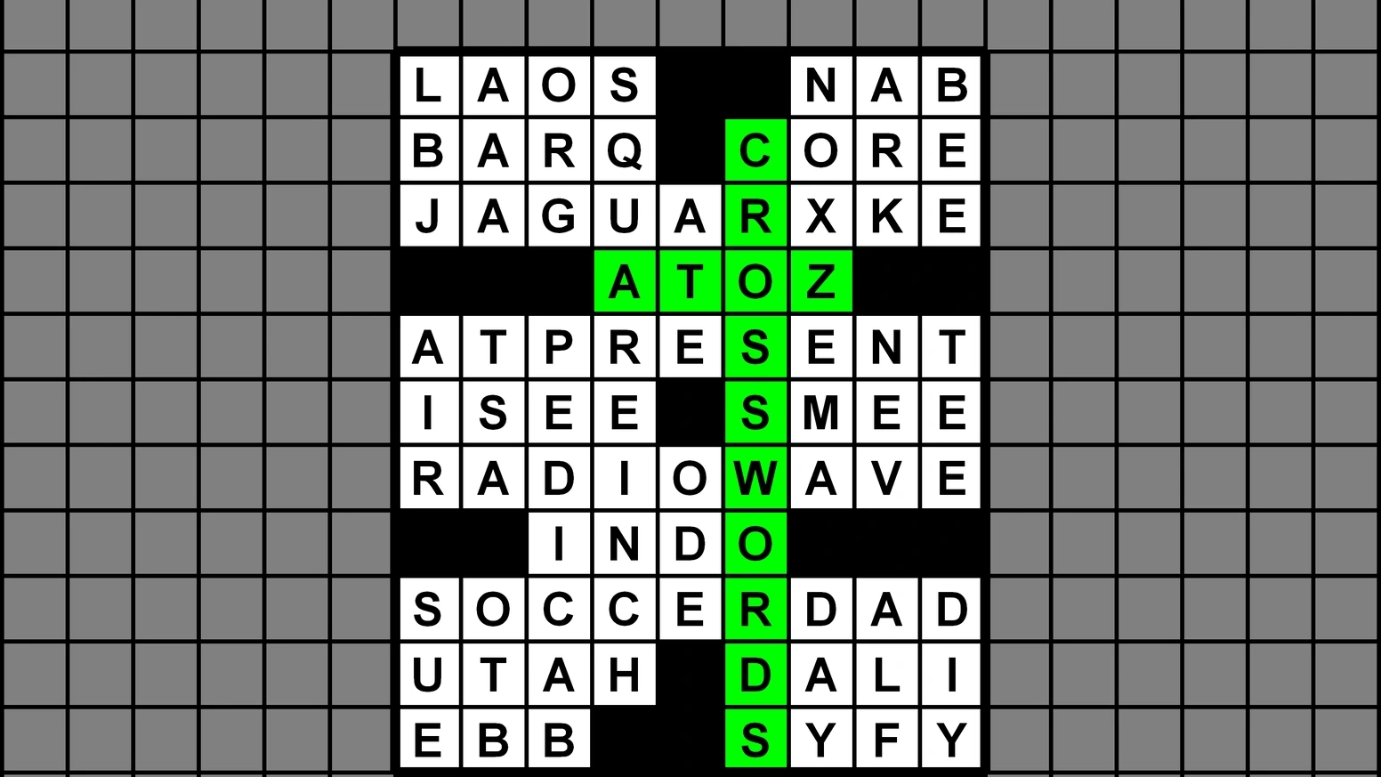 A to Z Crosswords Petite Pangram Puzzles By Peter Gordon Kickstarter