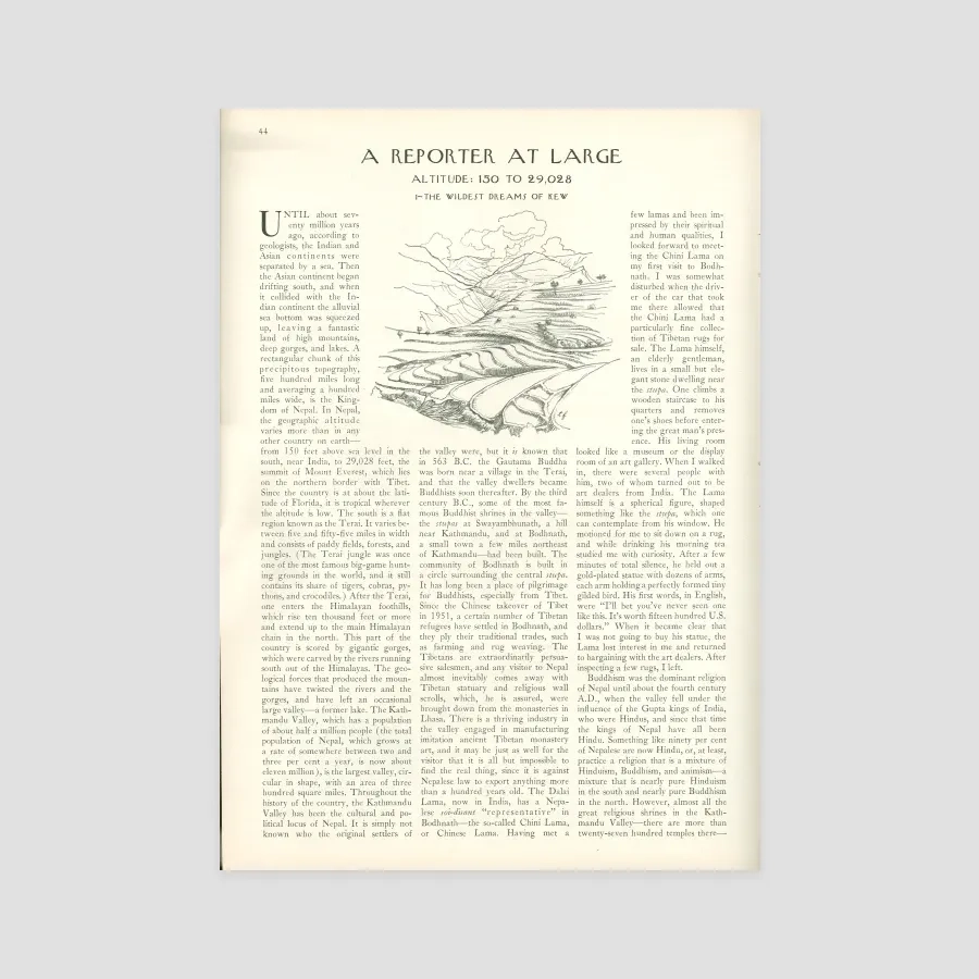 Altitude 150 To 29 028 I The Wildest Dreams Of Kew The New Yorker