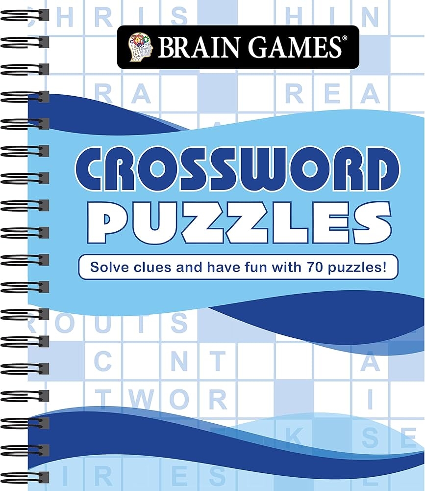 Amazon Brain Games Crossword Puzzles Waves Solve Clues And Have Fun With 70 Puzzles 9781639380589 Publications International Ltd Brain Games Books