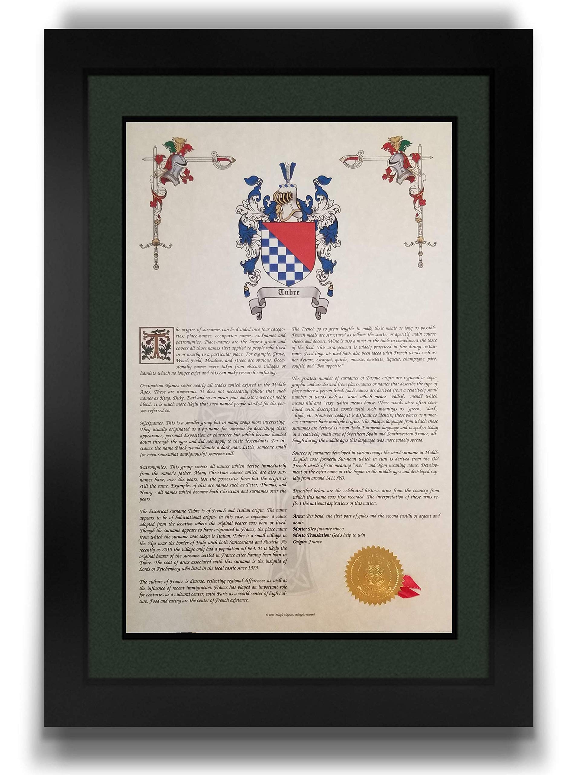 Amazon Parker Coat Of Arms Crest History 11x17 Print Surname Origin Scotland Home Kitchen