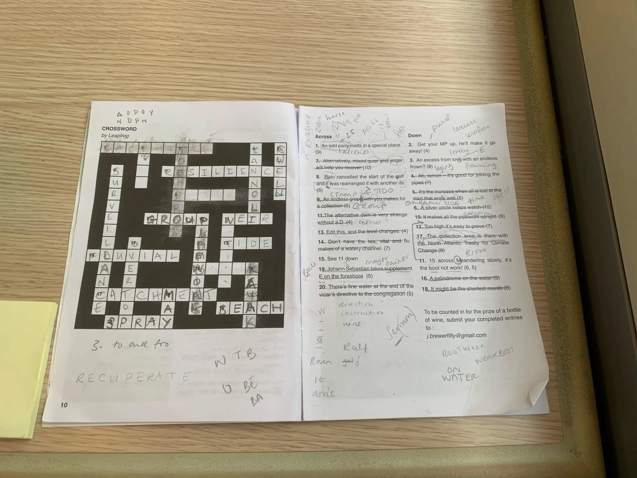 nonsense crossword clue 5 letters