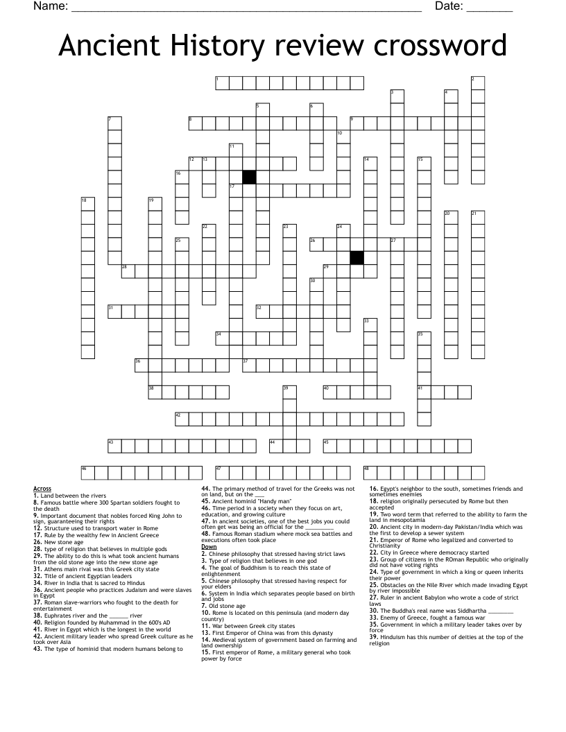 ancient crossword clue ancient crossword clue