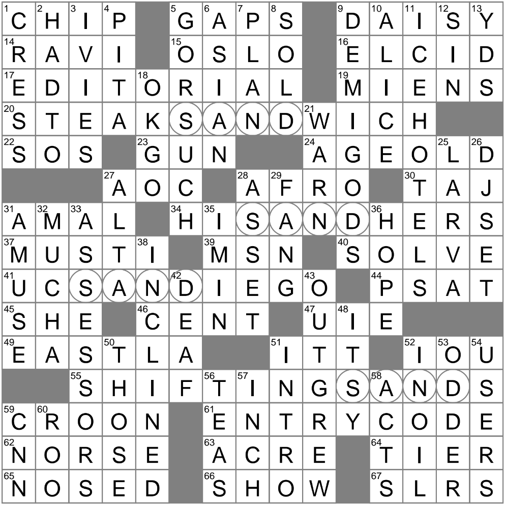 Appearances Crossword Clue Archives LAXCrossword