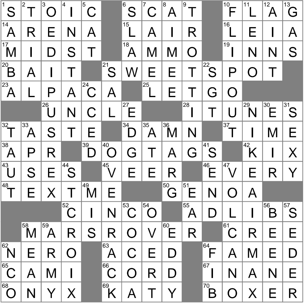 Athlete In A Weight Class Crossword Clue Archives LAXCrossword