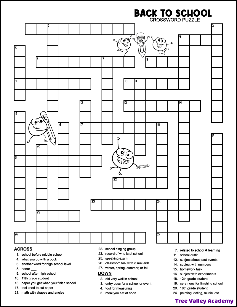 french high school crossword