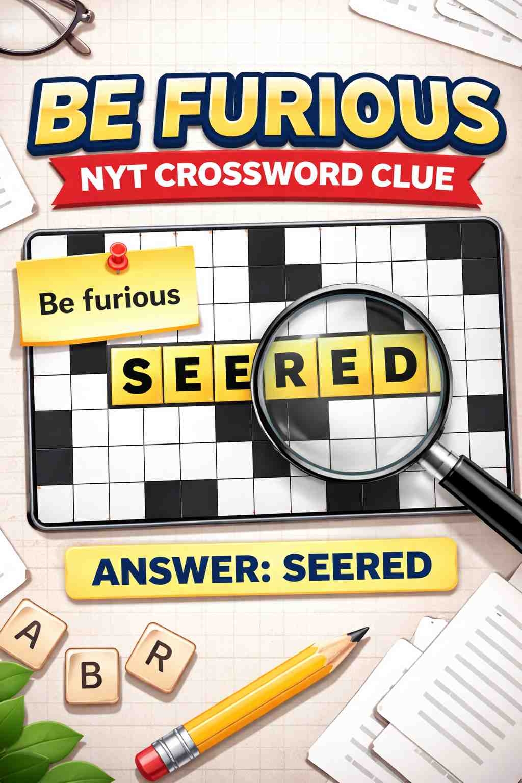 Be Furious NYT Crossword Clue Answer 6 Letters Latest Solution Be Furious NYT Crossword Clue Answer 6 Letters Latest Solution
