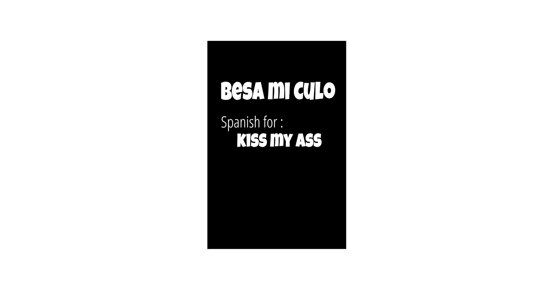 kiss me in spanish language