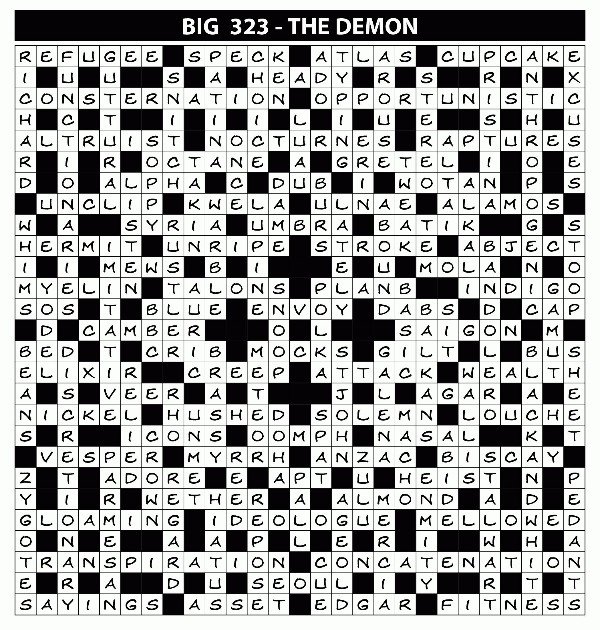 speck crossword clue