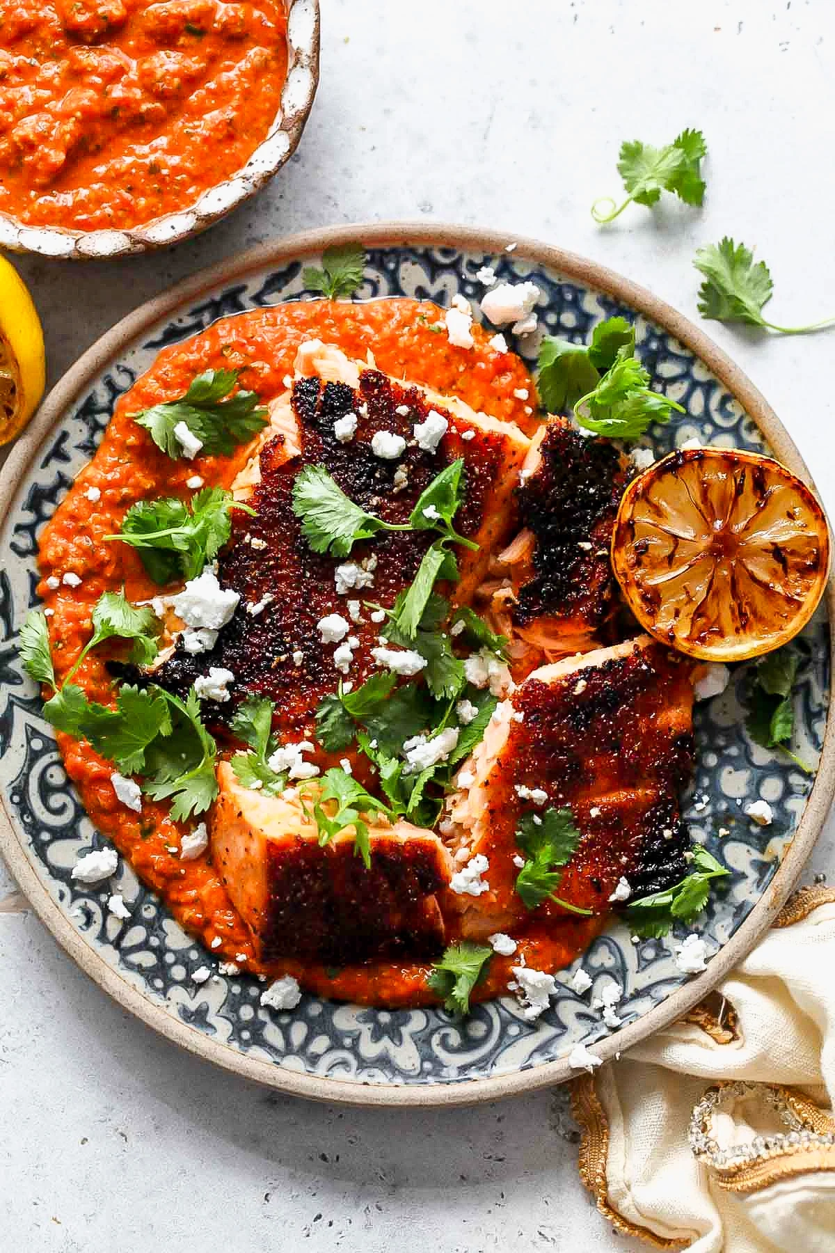 Broiled Salmon With Pepita Salsa Dishing Out Health