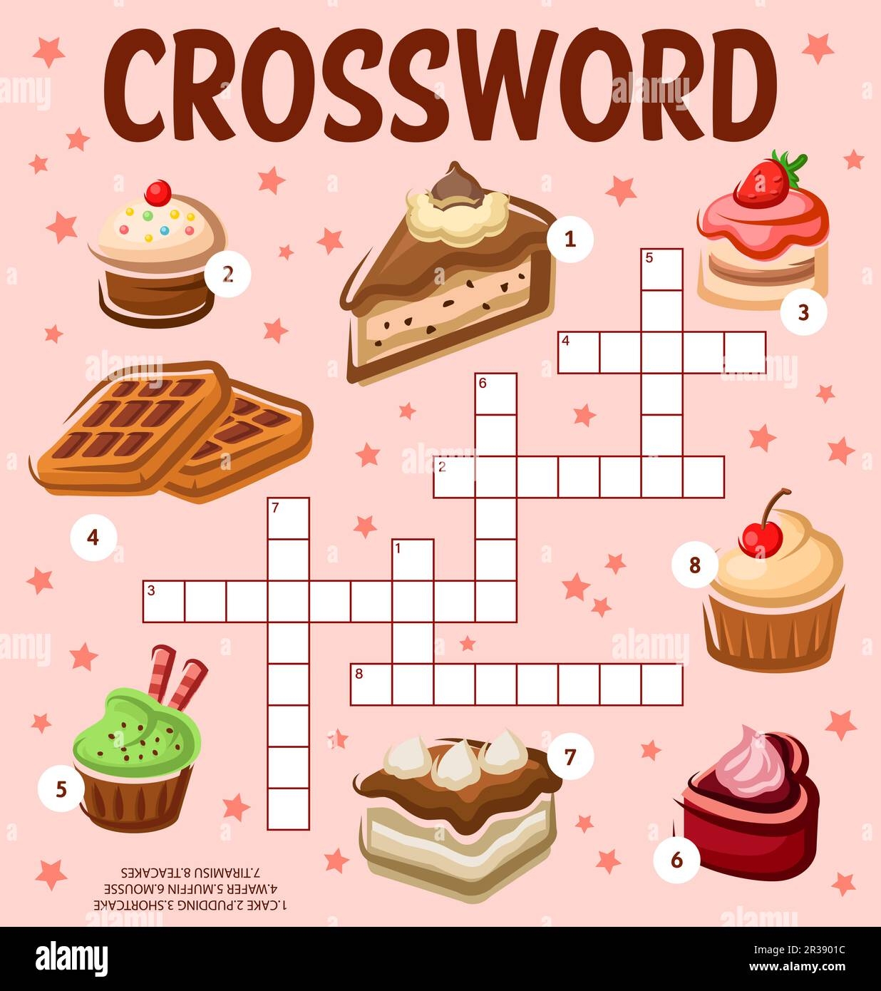 Cakes Cupcakes And Desserts Crossword Puzzle Worksheet Find A Word Quiz Game Grid Children Crossword Puzzle Wordsearch Vector Game Or Riddle With Cake Waffles Muffin And Berry Cheesecake Stock Vector Image Cakes Cupcakes And Desserts Crossword Puzzle Worksheet Find A Word Quiz Game Grid Children Crossword Puzzle Wordsearch Vector Game Or Riddle With Cake Waffles Muffin And Berry Cheesecake Stock Vector Image