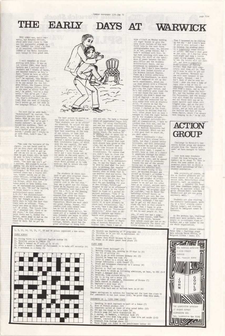 Campus 1973 No 106 Campus 1973 No 106 The Warwick Boar Warwick Digital Collections