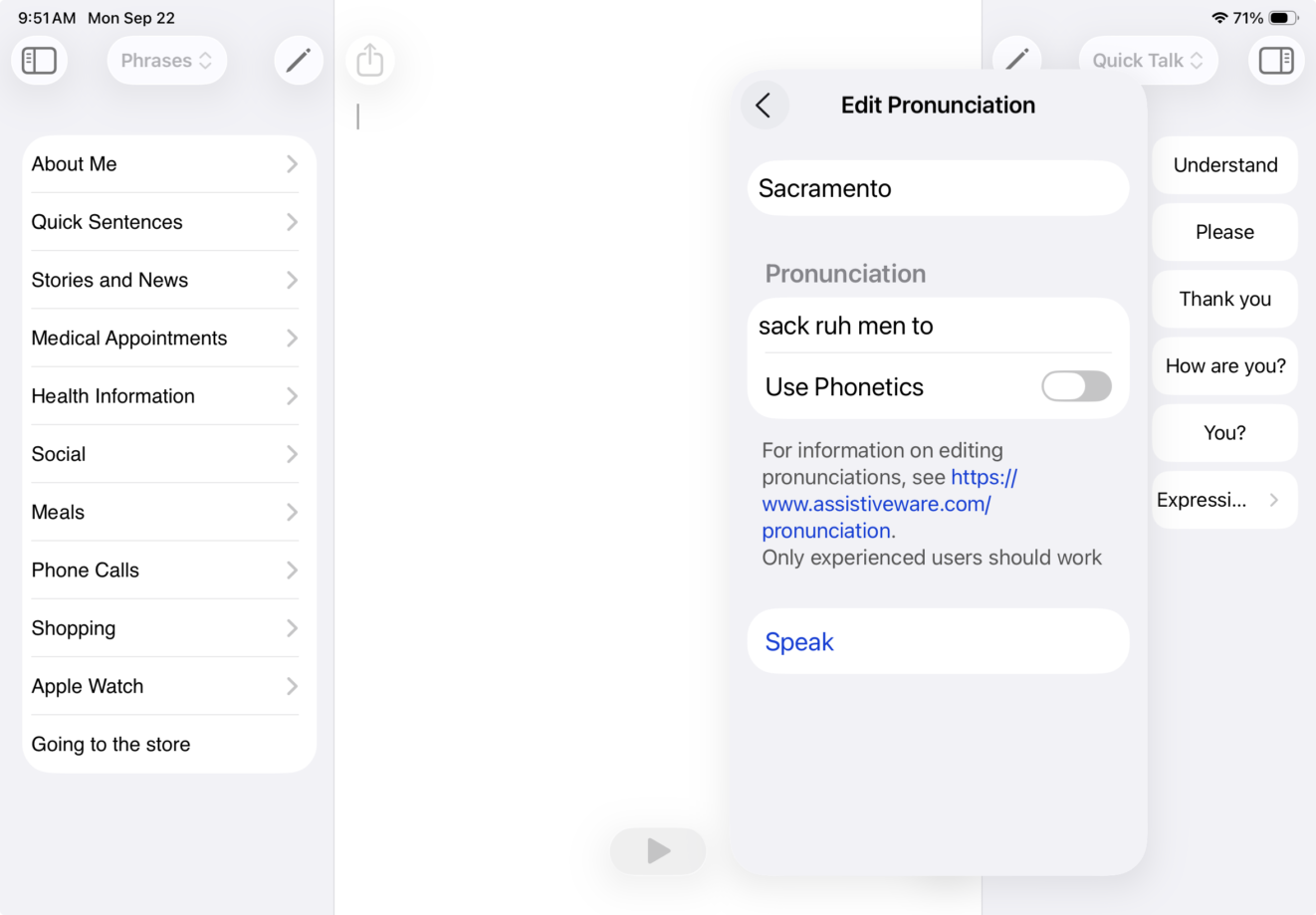 Change How A Word Is Pronounced AssistiveWare