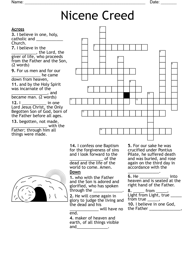 Christian Beliefs Crossword WordMint Christian Beliefs Crossword WordMint