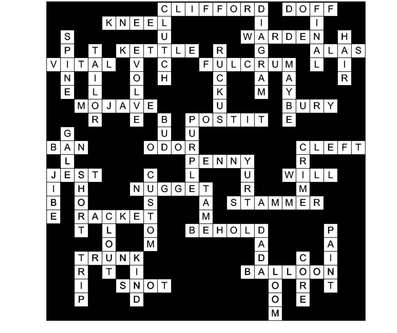Clarion Crossword Answers For Week 9 The Denver Clarion
