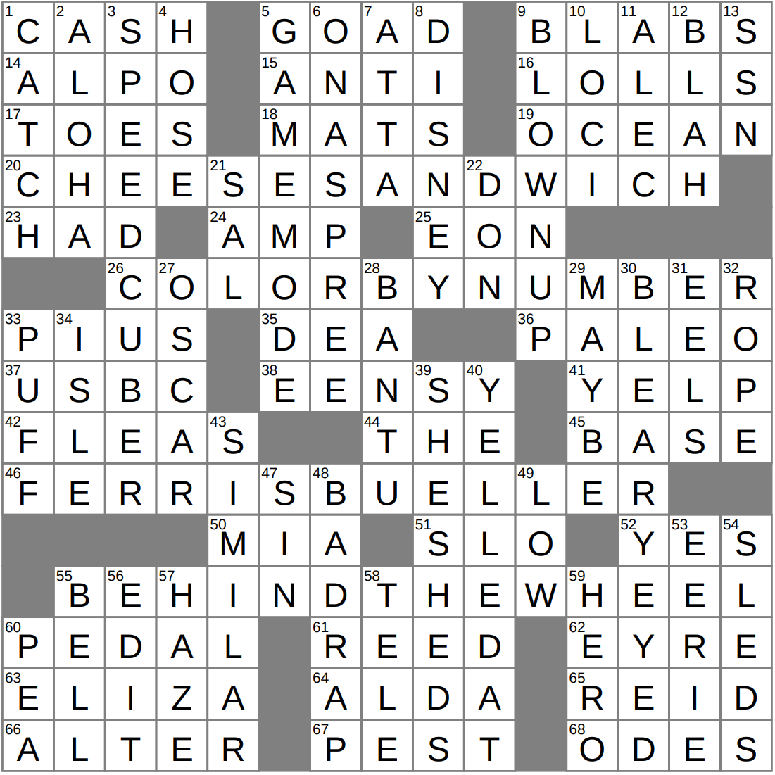 Competitive Puzzler With Quick Fingers Crossword Clue Archives LAXCrossword