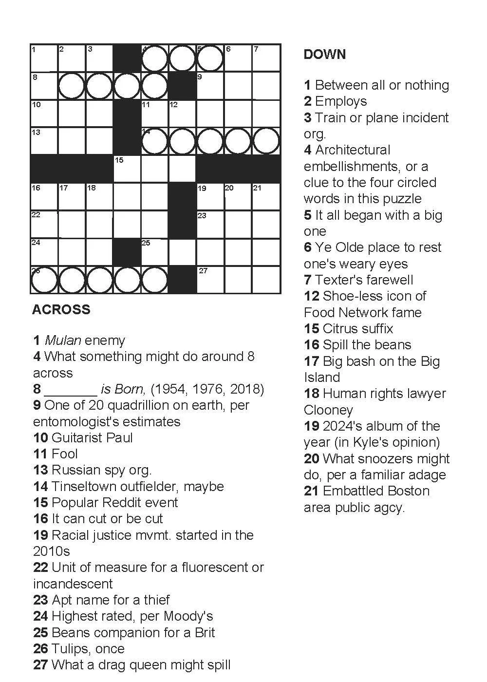 spill the beans crossword clue