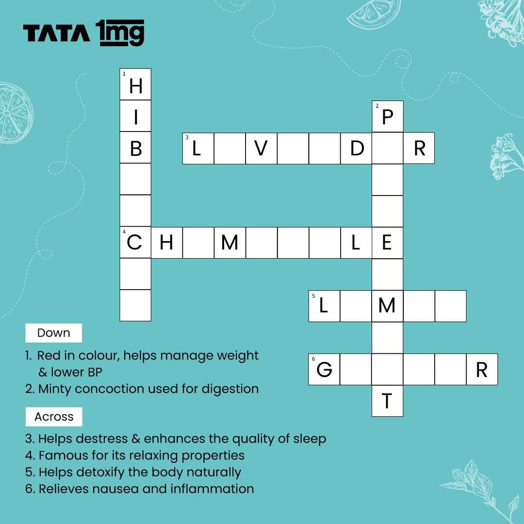 Cozy Up With Our Herbal Tea Crossword Challenge Unscramble The Clues And Warm Up Your Winter With Soothing Sips herbaltea herbs crossword puzzle WeekendWisdom 1MG BringingCareToHealth